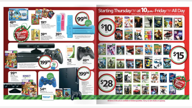Illustration for article titled Get a Wii for Under $100 at Walmart on Black Friday
