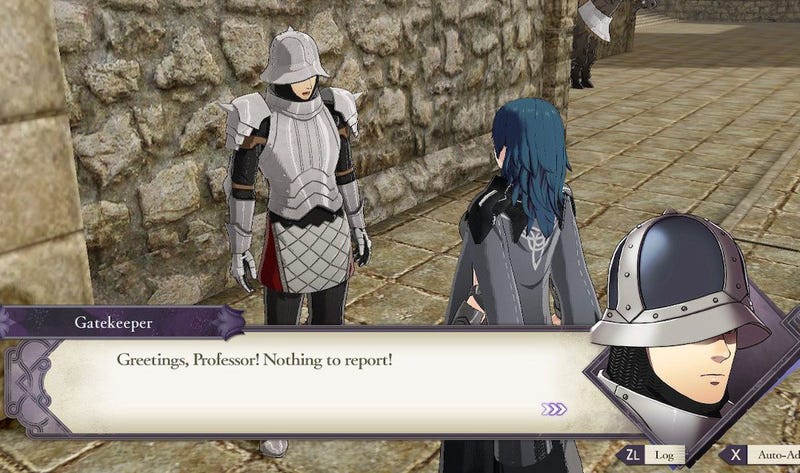 Illustration for article titled Fire Emblem Hacker Makes The Gatekeeper Playable, And His Charm Stat Is Huge