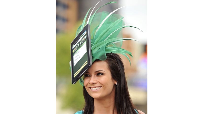 Illustration for article titled Totes Hot for Summer '11: Giant Ridiculous iPad Hats!
