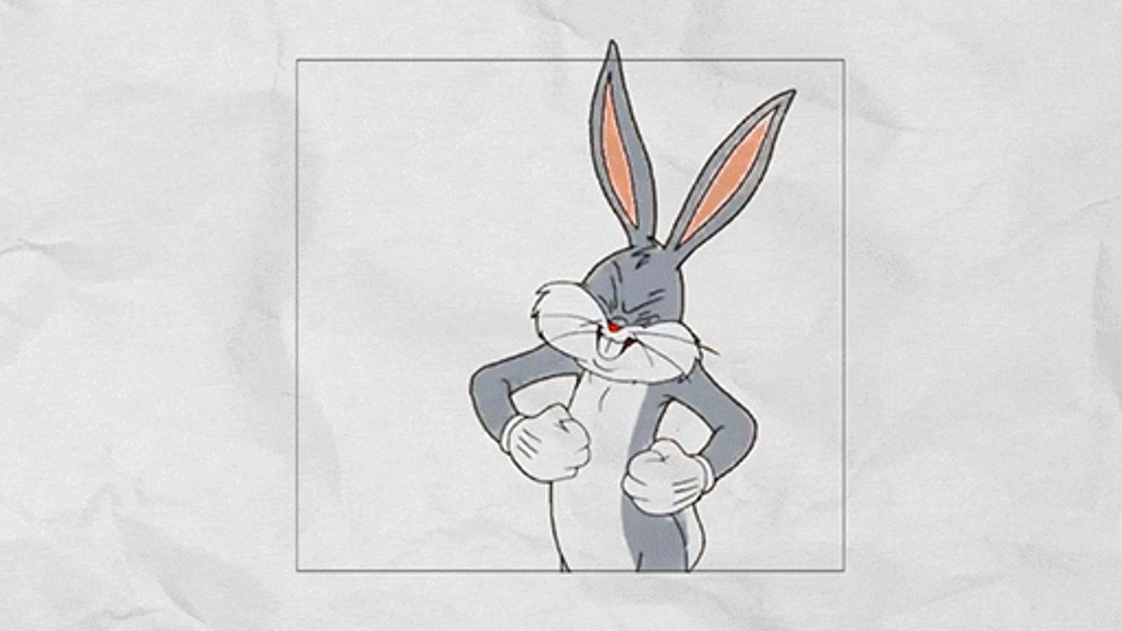 Кролик Багз Банни анимация на прозрачном фоне