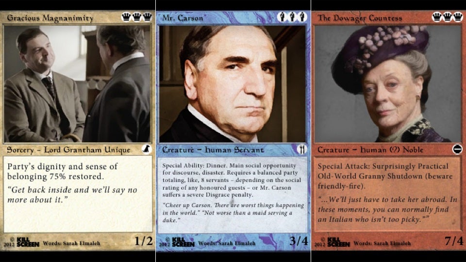 downton abbey meets magic the gathering, and it is glorious Siobhan Finneran illustration for article titled downton abbey meets magic the gathering, and it is glorious