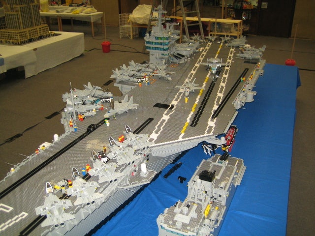 Lego Aircraft Carrier Has Small Gravitational Pull