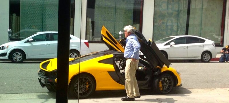 Illustration for article titled Jay Leno Didn't Wear Denim To Pick Up His McLaren P1