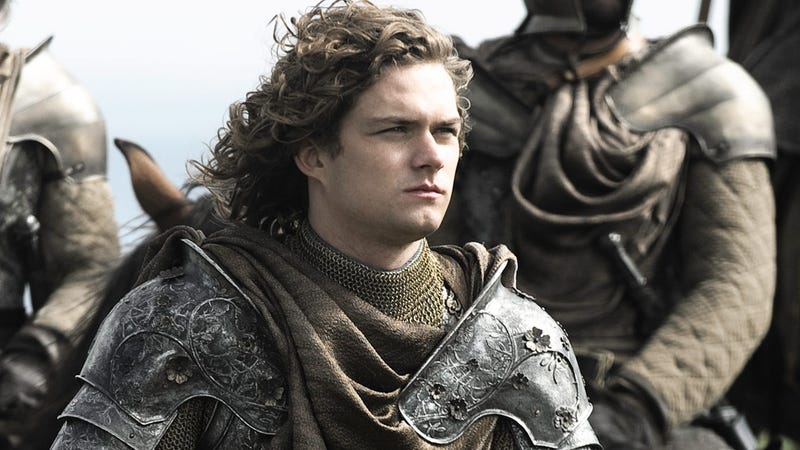 Finn Jones como Ser Loras Tyrell en la serie Juego de Tronos.