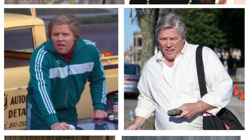 Illustration for article titled Gaze at a comparison of the real stars of Back To The Future almost 30 years later compared to their "30 years older" makeup from the movie