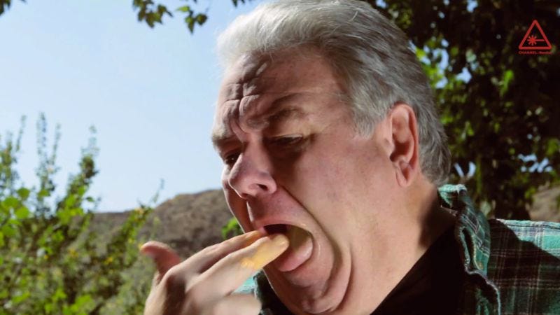 Illustration for article titled Parks And Recreation’s Jim O’Heir stars in a disgusting ad for Nathan’s Valley organic candy corn