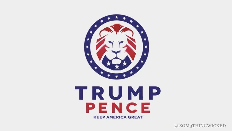 Illustration for article titled Trump's New 2020 Logo Sure Looks Like It Was Ripped Off From the White Nationalist Web