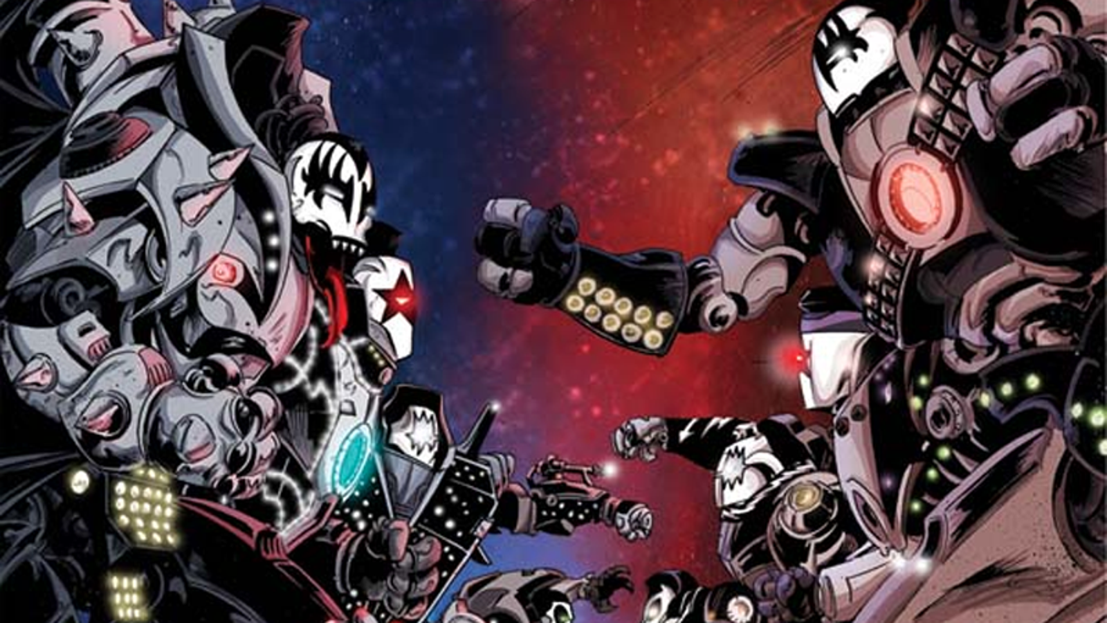 Kiss Returns To Comics For A Scifi Epic And Yes Those Are Totally Giant Kiss Robots