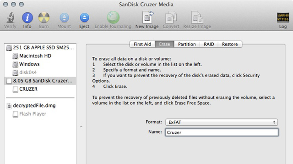 format hard drive for mac and windows exfat