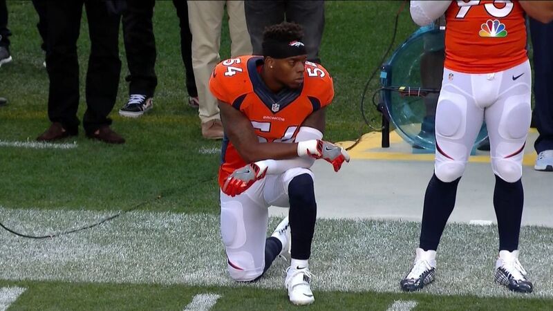 Broncos Linebacker Brandon Marshall Kneels During National Anthem [Update]