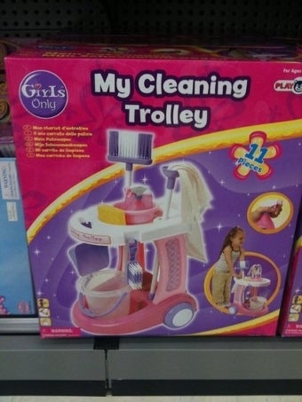 girls only my cleaning trolley - just kidz toys website