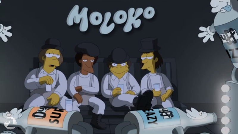 Image result for simpsons clockwork orange