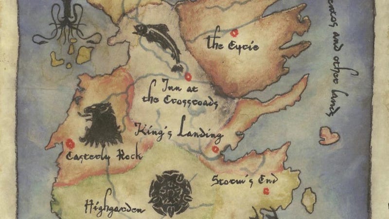 Explore The 7 Kingdoms Of Westeros In Hbos Game Of Thrones Map