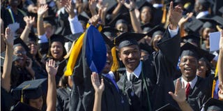 Graduates of Hampton University (Jim Watson/AFP/Getty Images)