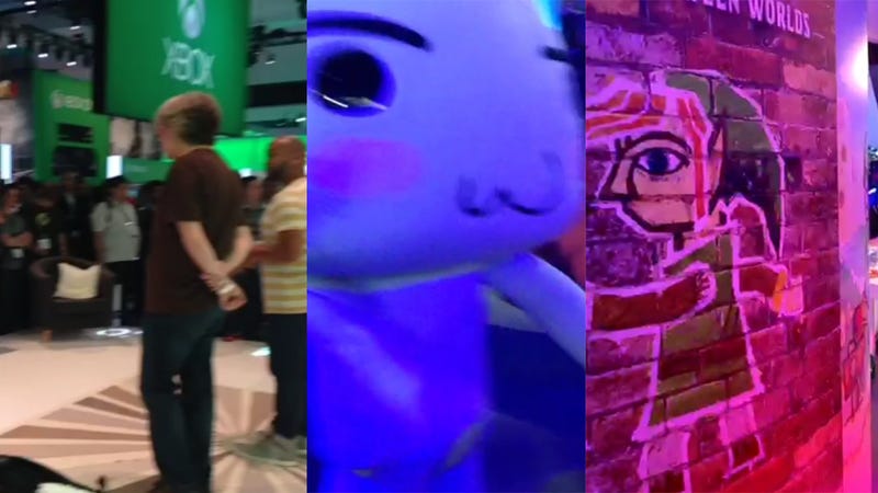 Illustration for article titled See Microsoft, Sony And Nintendo's E3 Booths In Under 20 Seconds