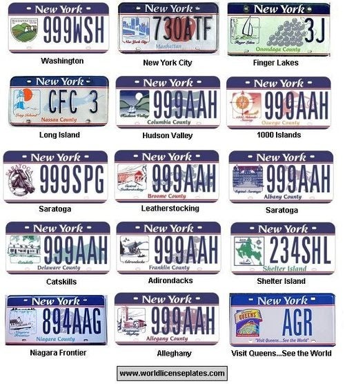 History Of New York License Plates: Photo Gallery