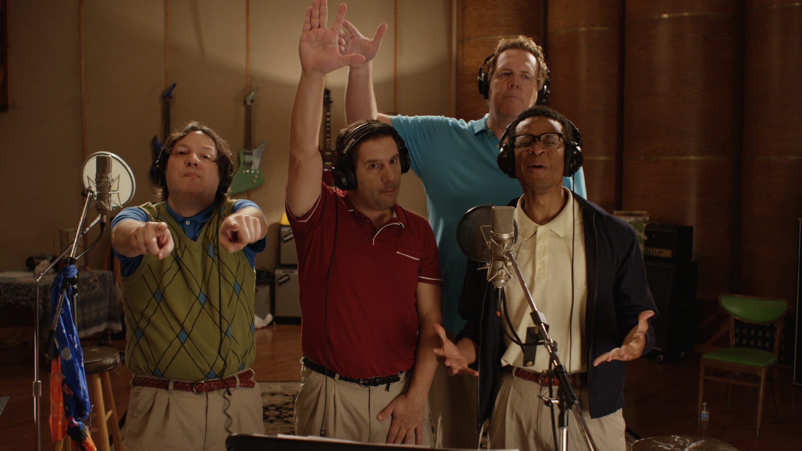 A fortysomething Boy Band saves the world in this exclusive teaser