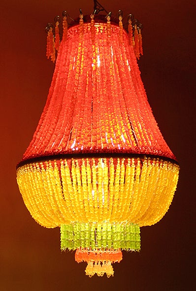 Illustration for article titled Low Tech but Highly Delicious: Gummy Bear Chandelier
