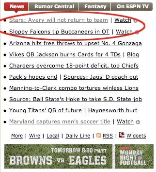 Illustration for article titled ESPN Keeps Us Entertained With Ironic Headlines