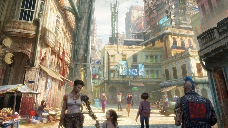 Key art for the Alita: Battle Angel experience ‘Passport to Iron City’