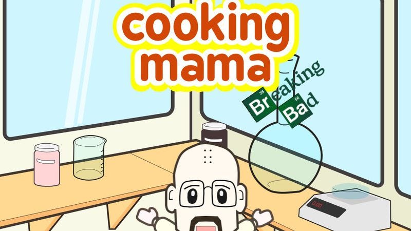 Illustration for article titled Meth-cooking gets interactive, adorable with Cooking Mama: Breaking Bad edition