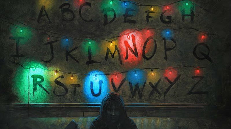 Run Stranger Things Wallpaper Lights