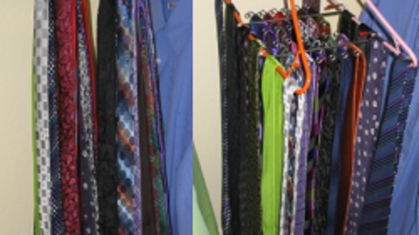 The modified tie rack