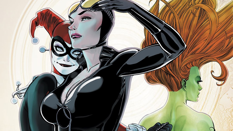 Gotham City Sirens #4 cover by Guillem March.