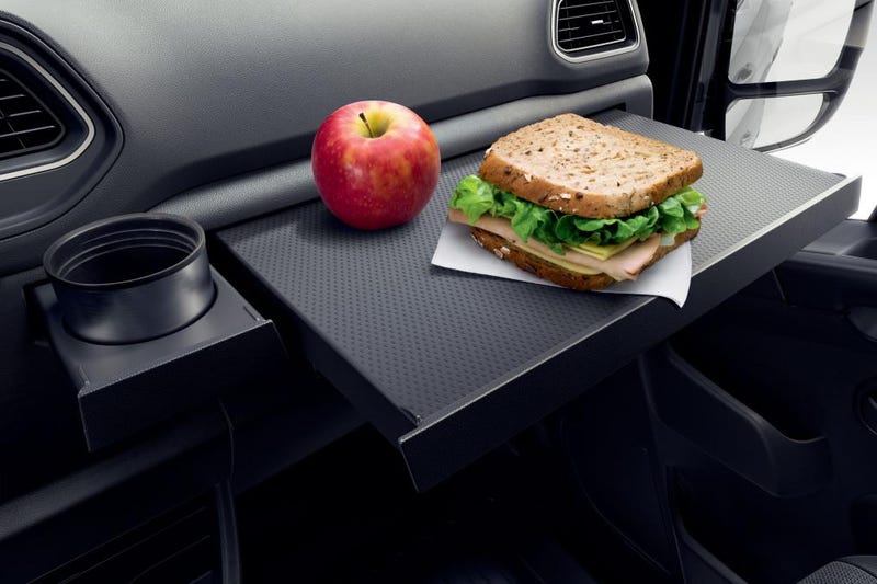 Illustration for article titled The Renault Master: Say yes to passenger seat tables