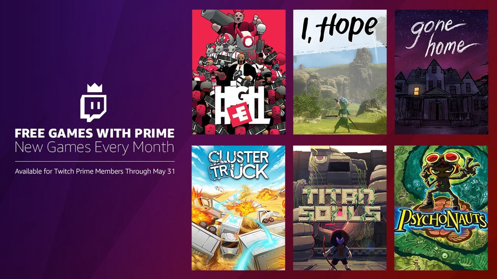 Amazon Prime Members Get Six PC Games For Free Next Month