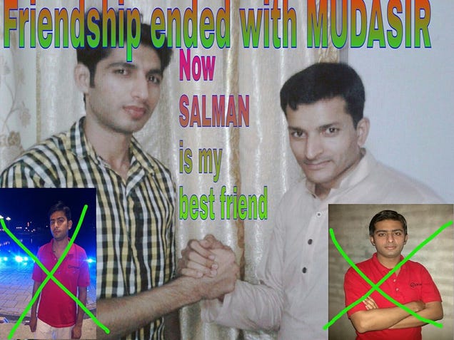 Facebook User, Asif, Ends Friendship With Mudasir, Welcomes New Best Friend, Salman