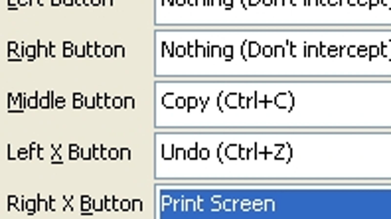 X-Mouse Button Control Makes Better Use of Extra Mouse Buttons