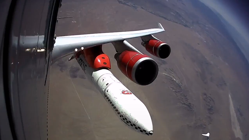 Illustration for article titled Virgin Orbit Carries Out Its First Successful Rocket Drop Test From Modified Boeing 747
