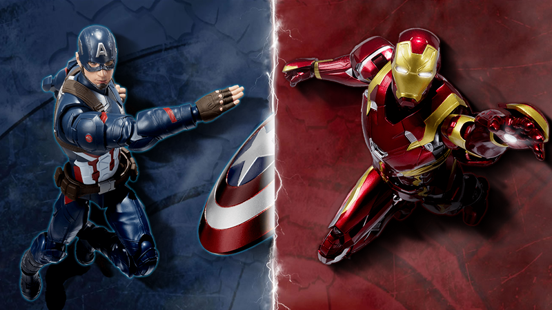 Illustration for article titled Captain America: Civil War Figuarts Will Fight For the Right to Empty Your Wallet