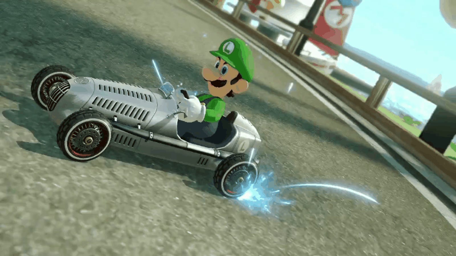 Now You Can Drift A Classic Silver Arrow In Mario Kart 8