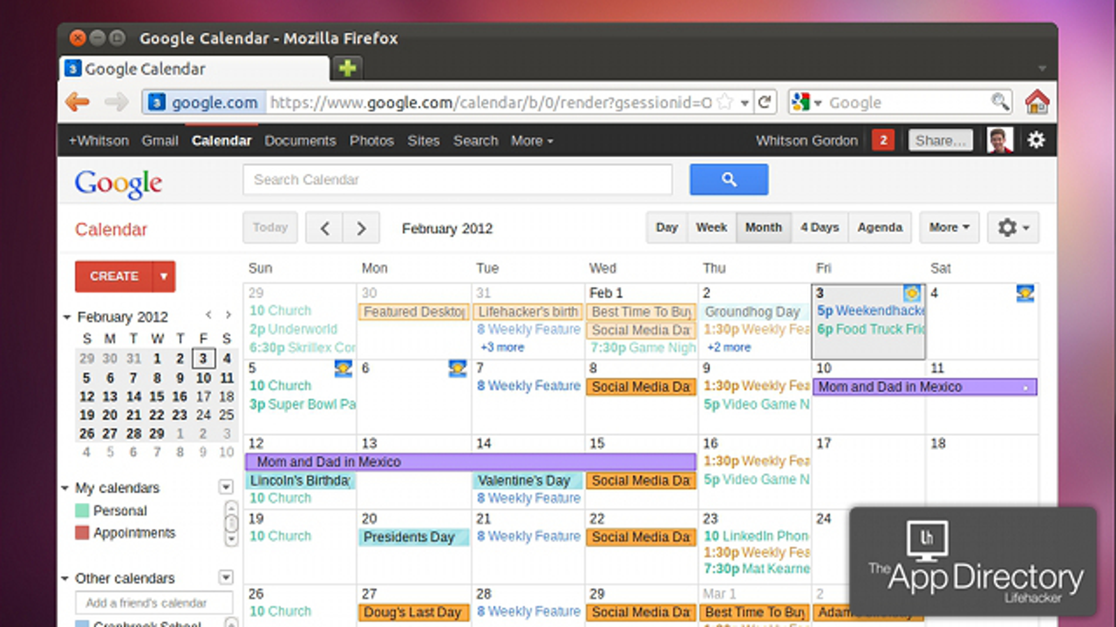 google calendar desklet not working linux mint