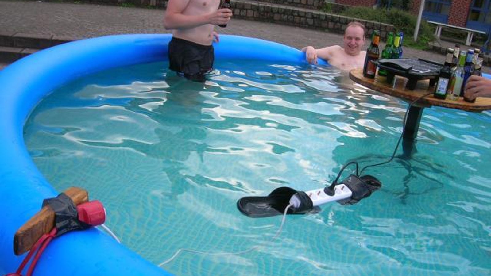 How To Win A Darwin Award Float Live Surge Protector In Pool On How To Win A Darwin Award Float Live Surge Protector In Pool On Of Flip Flops