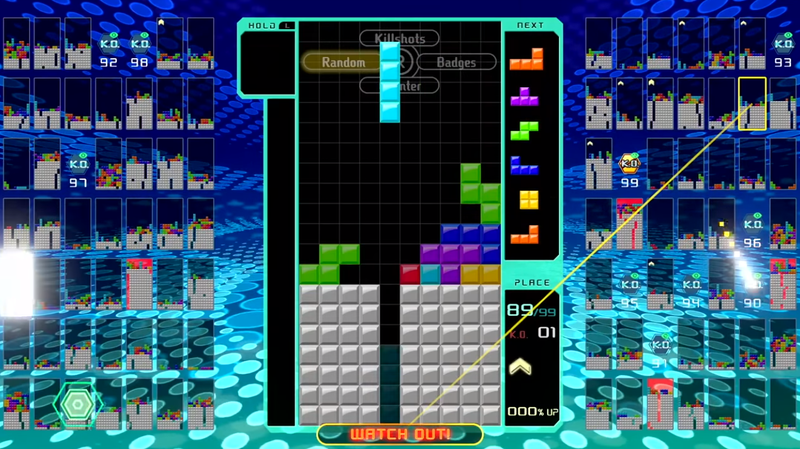 how to play tetris 99