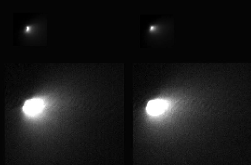 Illustration for article titled First Up-Close Images of Mars's Near-Miss Comet