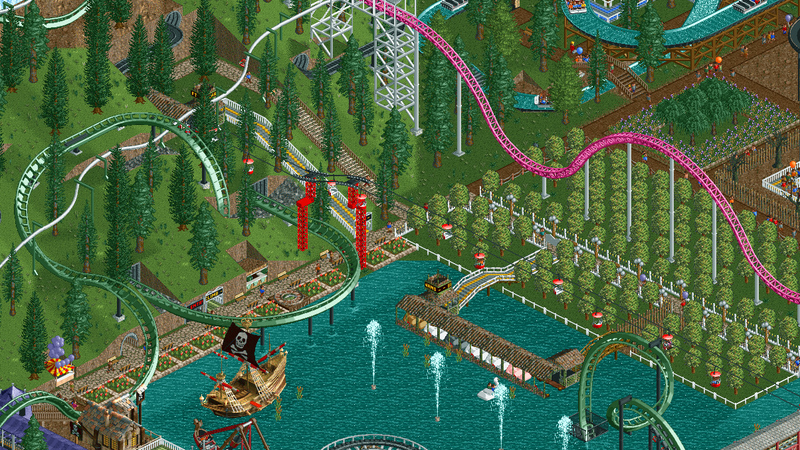 Illustration for article titled A Classic Christmas Song Interpreted Through Rollercoaster Tycoon