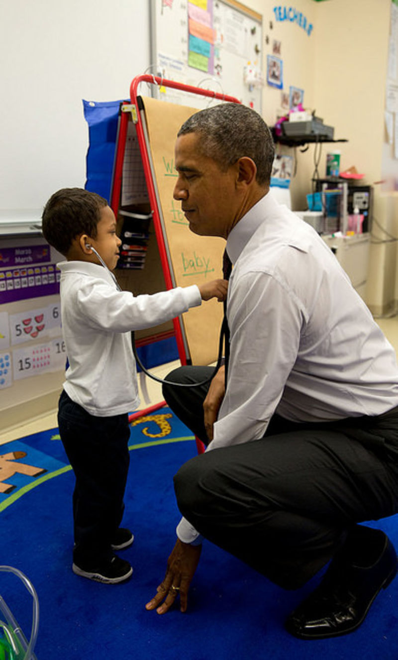 “Take two Tylenol and call me in the morning.” March 4, 2014White House Photo by Pete Souza