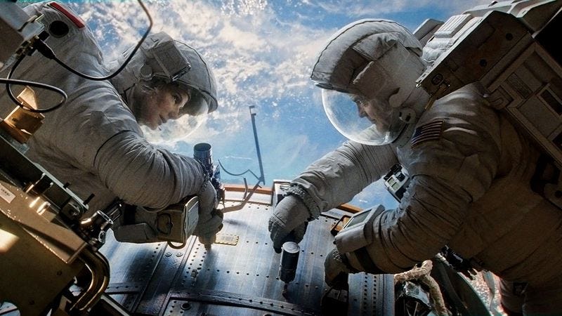 Illustration for article titled Weekend Box Office: Successfully launched Gravity readies deployment of space metaphors