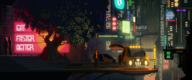 Illustration for article titled A Very Pretty Cyberpunk Video Game