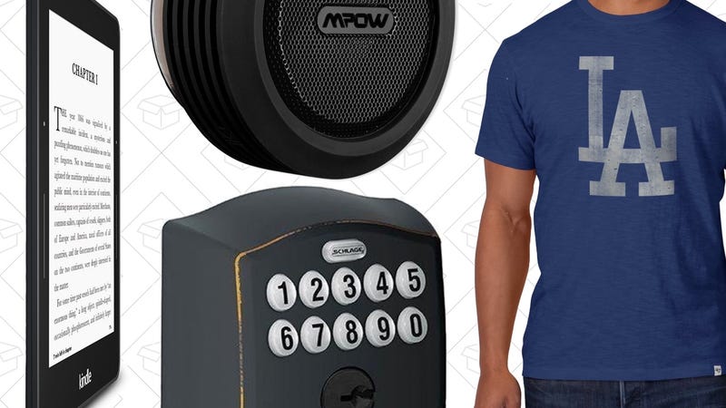 Illustration for article titled Today's Best Deals: MLB Apparel, Cheap Kindles, Schlage Locks, and More