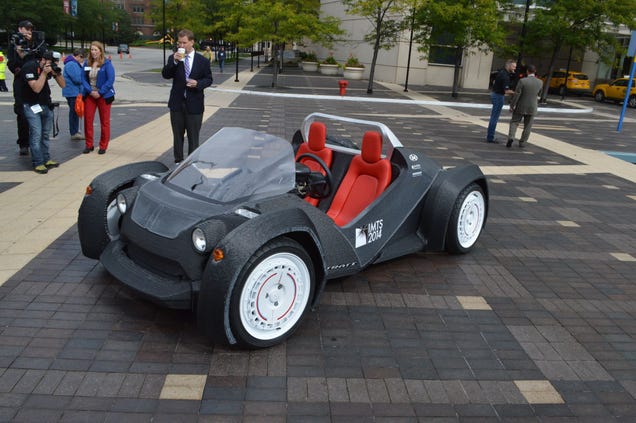 3D-printed car