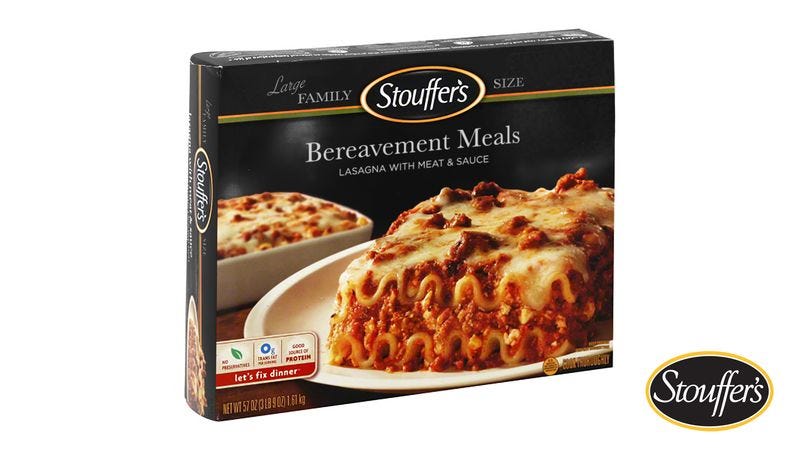 Stouffer’s Debuts New Frozen Meals To Bring Neighbors After Death In Family