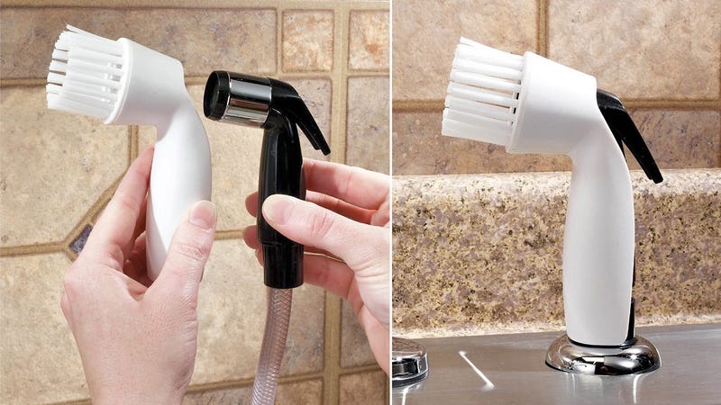 kitchen sink spray scrubber