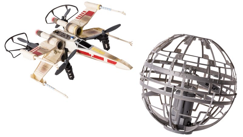 Illustration for article titled Pilot This X-wing Drone to Shoot Down an Auto-Hovering Death Star That Fires Right Back