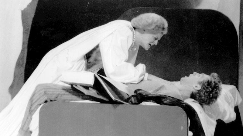 Ellen McLaughlin and Stephen Spinella in Angels In America, 1992 (Photo: Con Keyes/LA Times via Getty Images)