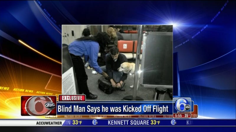 Flight Canceled After Passengers Protest Ejection Of Blind Man
